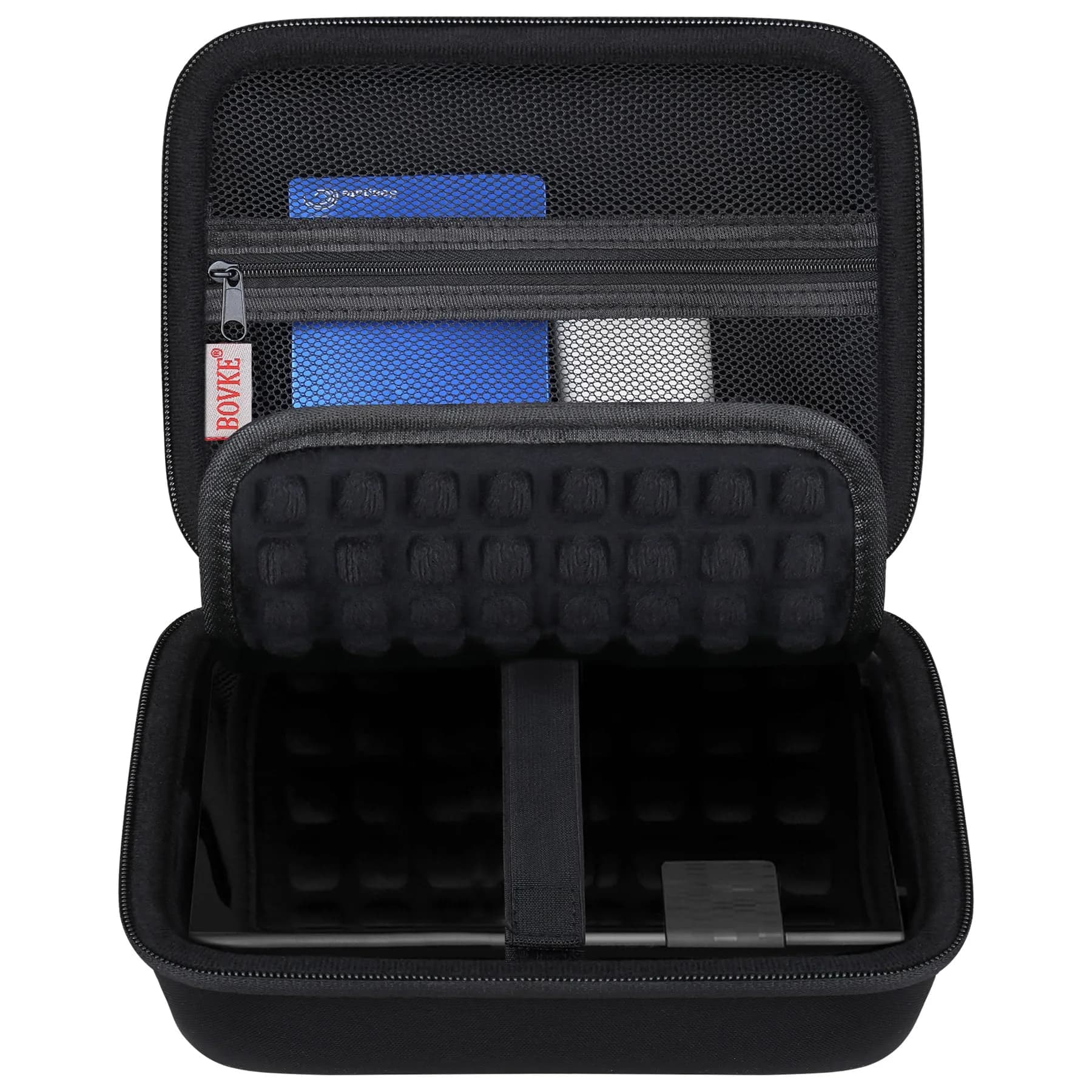 BOVKE Case for Western Digital Elements/My Book Desktop External Hard Drive | Durable Waterproof Shockproof Dust-Free Travel Protection — Black+Black