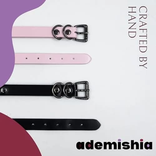 ADEMISHIA Handmade Black Heart O-ring Slip Chain Choker Collar For Women, Adjustable 21.5 cm (8.5 inches) thumbnail 4