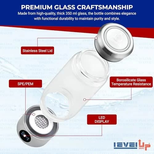 Level Up Way Water Purification Unit 300ml | Hydrogen Generator with SPE PEM Tech thumbnail 4