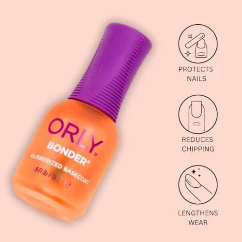 Orly Bonder Base Coat 0.6 Fl Oz (2 Pack) | Rubberized Long-Lasting Nail Primer thumbnail 3