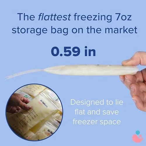 Dr. Talbot's Mom Breastmilk Storage Bags (50 Count, 8oz/240ml) | Puncture-Resistant & Freezer-Safe thumbnail 2