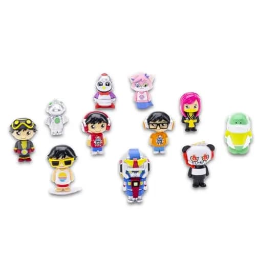 Ryan's World Mini Figurines 6 Pack | Mystery Eggs & Stickers for Kids thumbnail 2