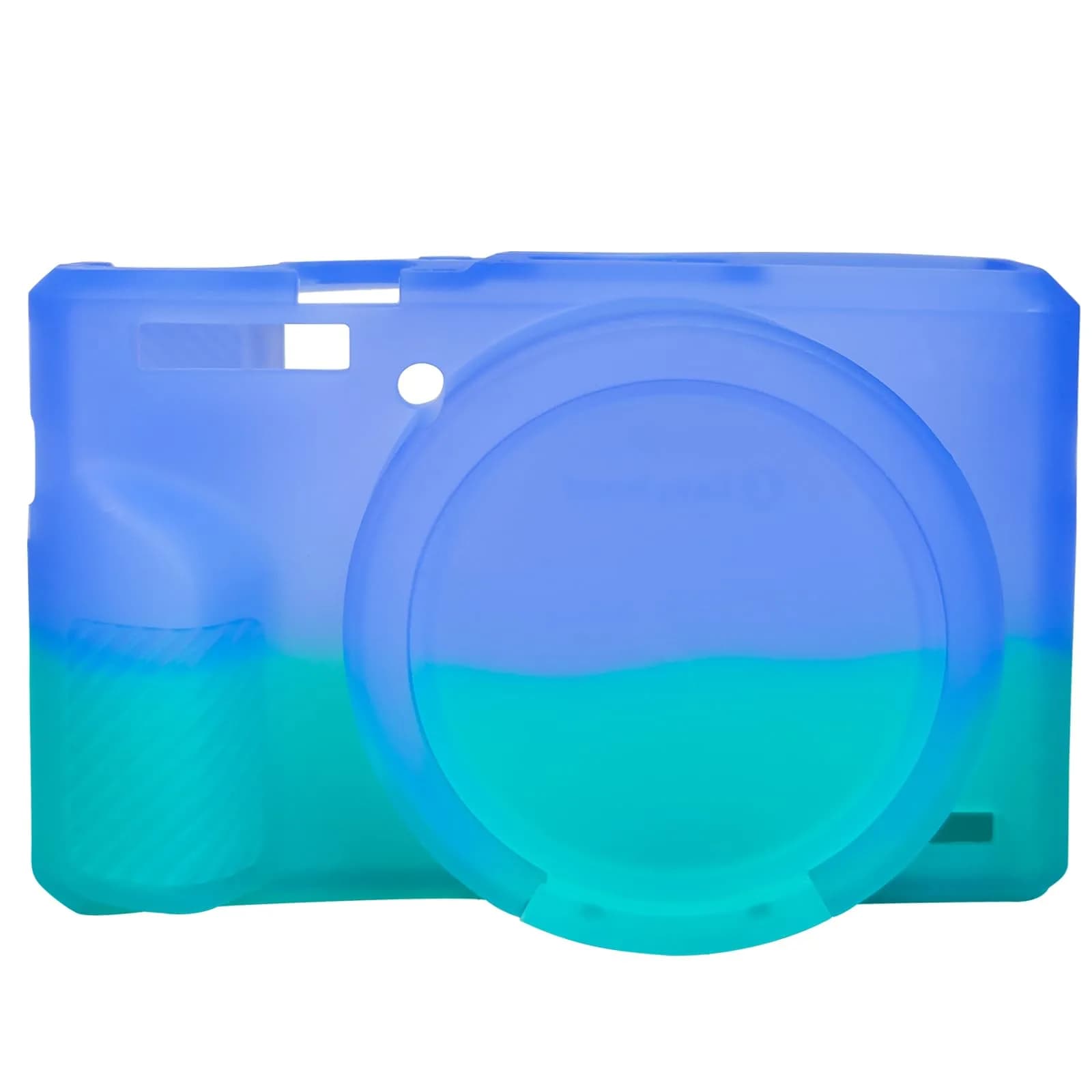 Easy Hood Camera Case for Canon G7X Mark III (Purple Blue) | Silicone Protective Cover with Removable Lens Cap