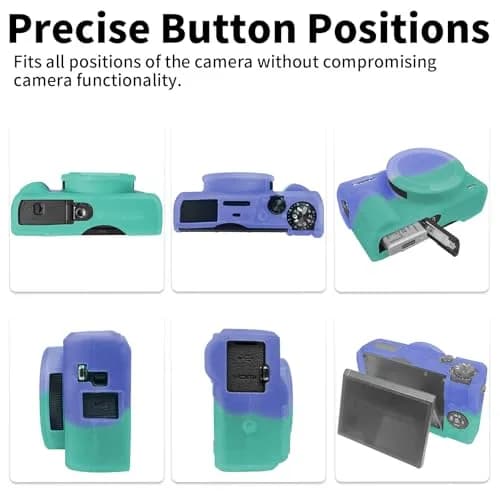 Easy Hood Camera Case for Canon G7X Mark III (Purple Blue) | Silicone Protective Cover with Removable Lens Cap thumbnail 5