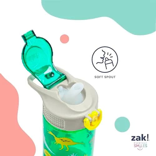 Zak Designs Hello Kitty Sage 16oz (473ml) Leak-Proof Straw Kids Water Bottle | BPA-Free Plastic for Daily Hydration thumbnail 4