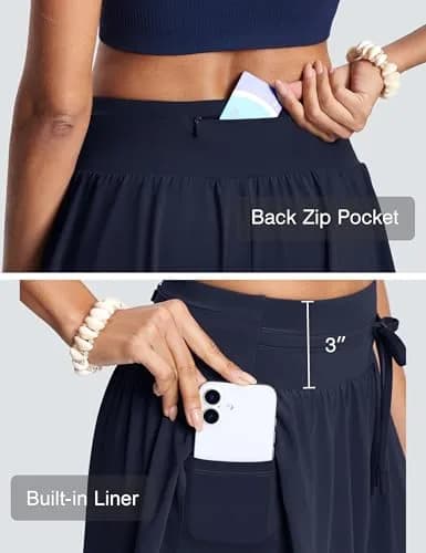 ISEEGZ Swim Board Shorts Women 2.8" Navy | Chlorine-Resistant, High-Waisted, Quick-Dry thumbnail 6