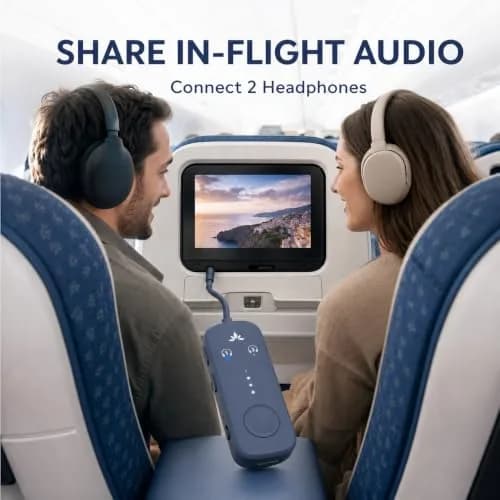Avantree Relay Bluetooth Transmitter for 2 Headphones | 25-Hour Battery, aptX Adaptive thumbnail 2