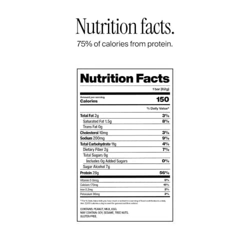 David Salted Peanut Butter Flavored Protein Bars | 28g Protein | 12 Pack thumbnail 2