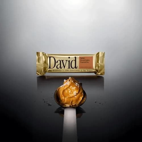 David Salted Peanut Butter Flavored Protein Bars | 28g Protein | 12 Pack thumbnail 3
