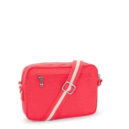 Kipling Abanu Medium Crossbody Bag, Escape Red, 24cm (9.5"L x 6.75"H x 3.5"D) | Lightweight Water-Resistant Nylon Daypack thumbnail 2