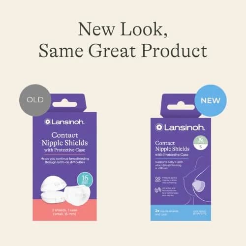 Lansinoh Contact Nipple Shields 16mm (0.63 inch) | Ultra-Thin Silicone for Latch-On Support thumbnail 2