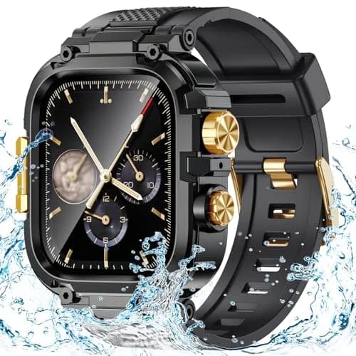 Goton Rugged Sport Band with Case for Apple Watch 44mm | Heavy-Duty Water-Resistant Armor thumbnail 1