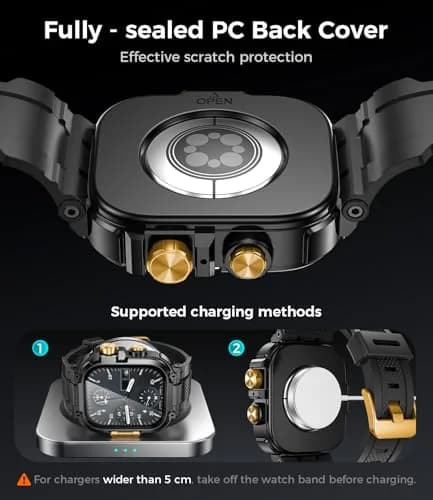 Goton Rugged Sport Band with Case for Apple Watch 44mm | Heavy-Duty Water-Resistant Armor thumbnail 7