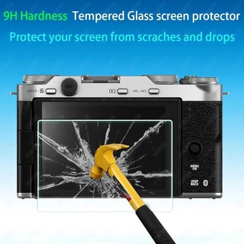 ULBTER Tempered Glass Screen Protector for Fujifilm X-M5 Camera | 3-Pack, 9H Hardness, Bubble-Free thumbnail 3