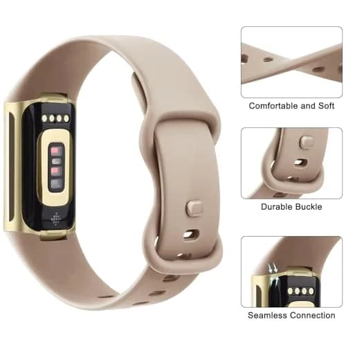 Vancle 10 Pack Fitbit Charge 6 / 5 Bands | Soft Silicone Waterproof Straps for Women Men thumbnail 2