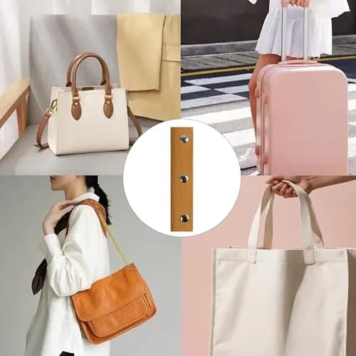 bociloy Leather Handbag Handle Wrap Covers 130x90mm | Soft PU Leather for Tote & Travel Bags thumbnail 6