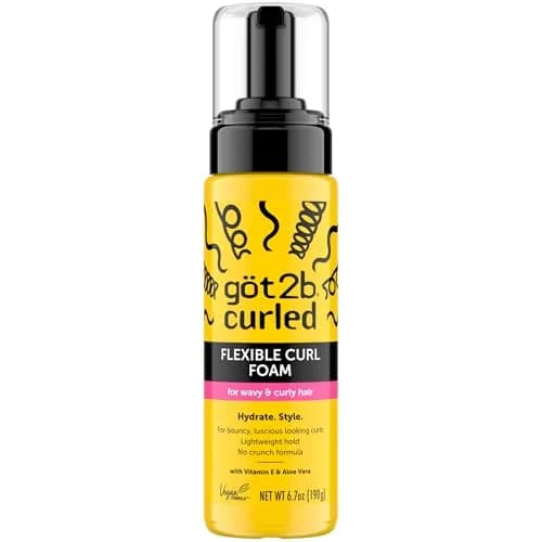 Got2B Curled Flexible Curl Foam Mousse for Wavy & Curly Hair 200ml (6.7 fl oz) | Lightweight Hydration & Frizz Control thumbnail 1