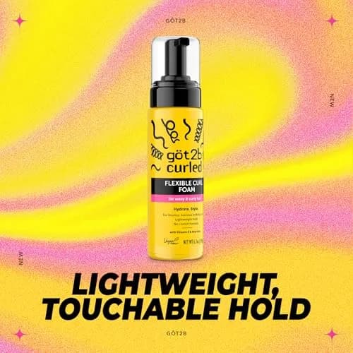 Got2B Curled Flexible Curl Foam Mousse for Wavy & Curly Hair 200ml (6.7 fl oz) | Lightweight Hydration & Frizz Control thumbnail 3