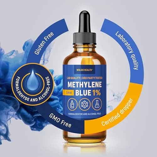 WoldoHealth Methylene Blue 1% Drops 3.4 Fl Oz | USP Pharmaceutical Grade Laboratory Reagent thumbnail 6