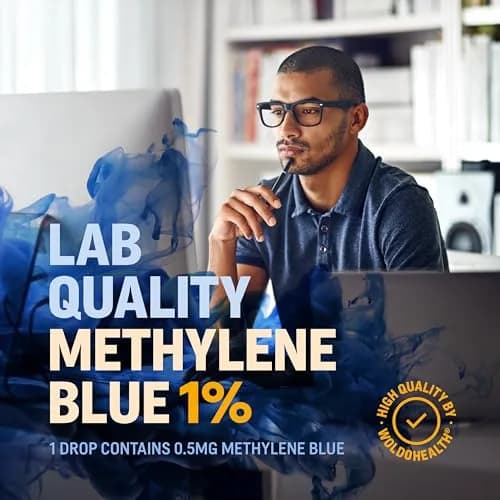 WoldoHealth Methylene Blue 1% Drops 3.4 Fl Oz | USP Pharmaceutical Grade Laboratory Reagent thumbnail 2