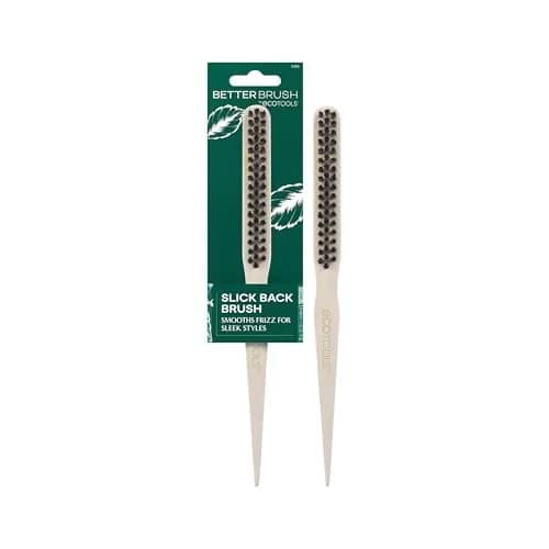 EcoTools Slick Back Hairbrush, Small Brush for Ponytail or Bun, 1 Count | Eco-Friendly, Vegan Boar Bristles, Bamboo Handle thumbnail 1