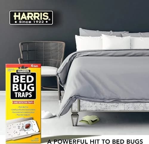 Harris Bed Bug Early Detection Glue Traps 8 Traps (Pack of 2) | Discreet Monitoring for Indian Homes thumbnail 7