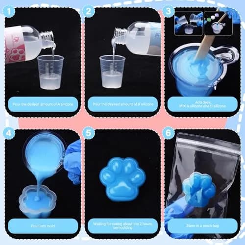 DecorRom Gel for Taba Squishy Kit 7oz Liquid Silicone | Ultra-Soft Fast Cure for Stress Relief thumbnail 7