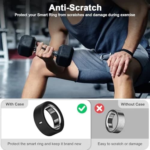 ZOOROO Oura Ring Covers (8 Pack) for Gen 3/4, Size M (8-11) | Silicone Ring Protector with Charging Hole thumbnail 4
