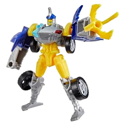 Transformers Sky-Byte Cyber Changers 4-inch Action Figure | Quick Change to Car Mode for Kids 6+ thumbnail 1