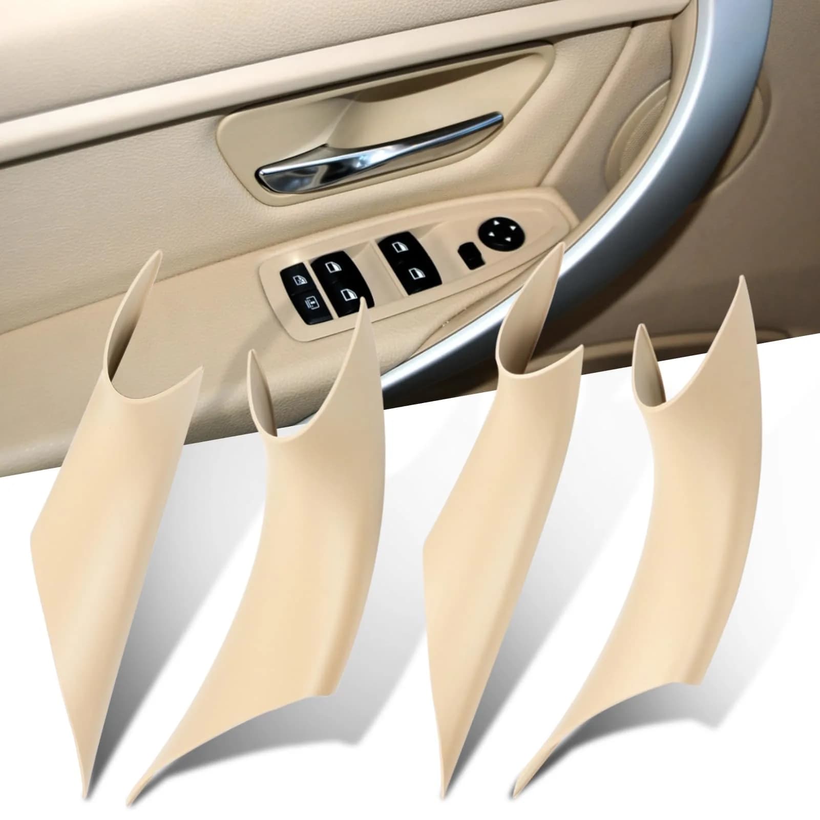 Jaronx BMW Door Handles Covers for 3 Series F34 GT,4' F32 F33 F36 F82 | Upgraded ABS+PC Material, 4PCS