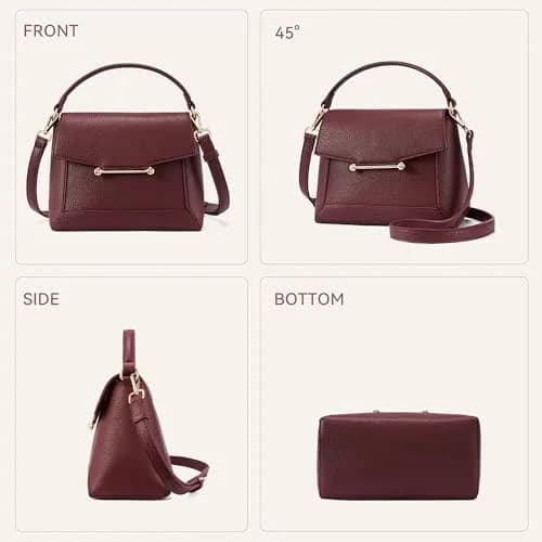 BOSTANTEN Crossbody Purse for Women Vegan Leather Shoulder Purse | Compact, Stylish, Secure thumbnail 7