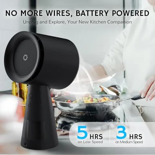 AIRTHEREAL RH180B Rechargeable Portable Range Hood 220V Compatible | 25.4 cm (10 in) Compact Desktop Design thumbnail 3