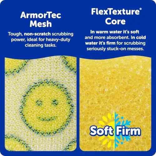 Scrub Daddy Scour Daddy XL Heavy Duty Non Scratch Sponge 18 Pack | Odor Resistant Kitchen Cleaning Tool thumbnail 3