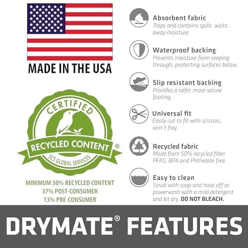 Drymate Garage Floor Runner Mat, 2.69m x 0.76m | Waterproof, Absorbent & Slip-Resistant thumbnail 8