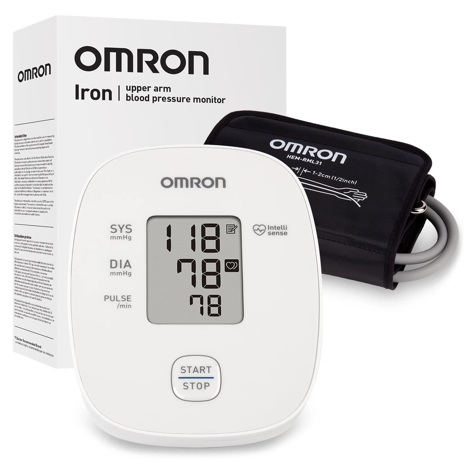 OMRON Iron Upper Arm Blood Pressure Monitor & Cuff | Advanced Accuracy Technology