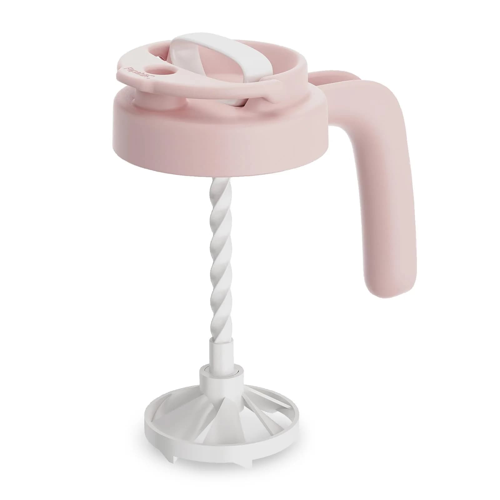 Papablic Pink Formula Mixer Lid for 32oz Wide Mouth Mason Jars | BPA-Free & Leak-Proof Design - main product image