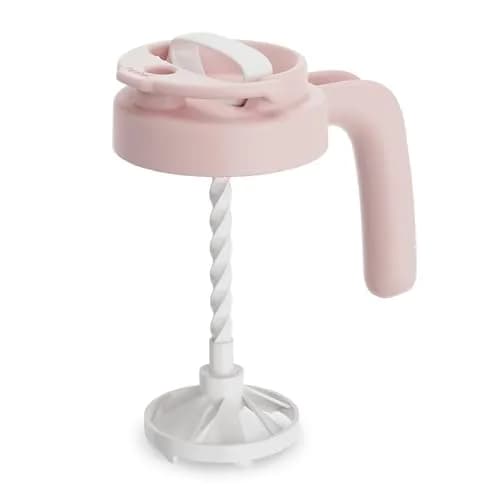 Papablic Pink Formula Mixer Lid for 32oz Wide Mouth Mason Jars | BPA-Free & Leak-Proof Design thumbnail 1