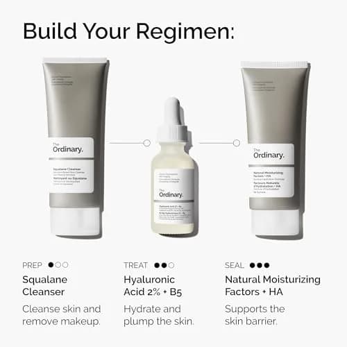 The Ordinary Hyaluronic Acid 2% + B5 Serum with Ceramides, 60ml (2 Fl Oz) | Multi-Depth Hydration for Smoother Skin thumbnail 5