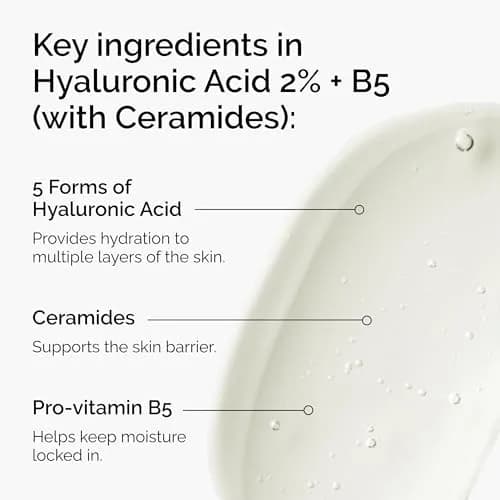 The Ordinary Hyaluronic Acid 2% + B5 Serum with Ceramides, 60ml (2 Fl Oz) | Multi-Depth Hydration for Smoother Skin thumbnail 3