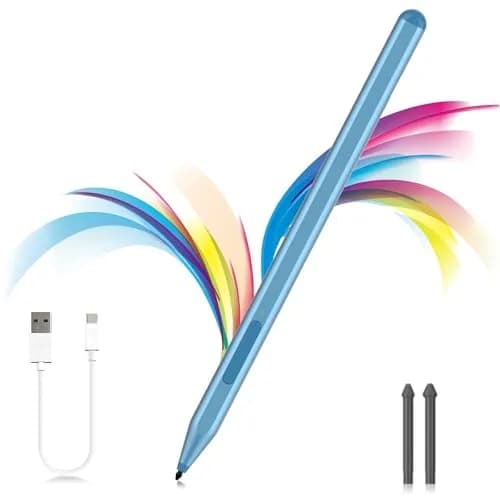 Milikilo Stylus Pen for Microsoft Surface Pro/Go/Laptop/Studio/Book with Eraser, Palm Rejection, Tilt, 1024 Pressure, Blue thumbnail 1