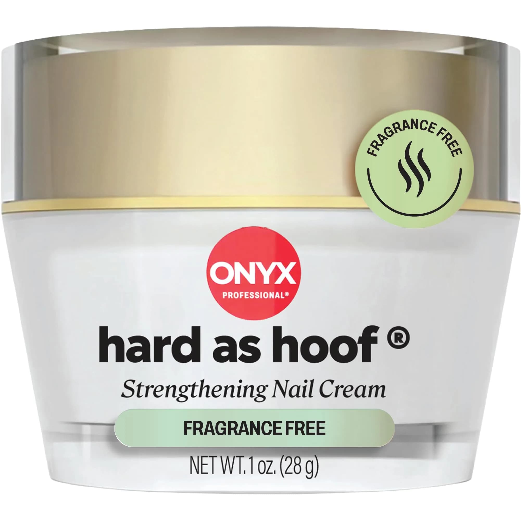 Onyx Professional Hard As Hoof Nail Strengthening Cream 29.57ml (1 oz) | Stops Splits, Chips, Cracks & Promotes Growth