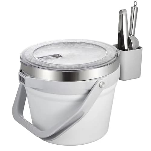 COKTIK 7L Vacuum Insulated Ice Bucket with Lid & Tongs | Large Capacity Stainless Steel Beverage Bucket for Parties thumbnail 1