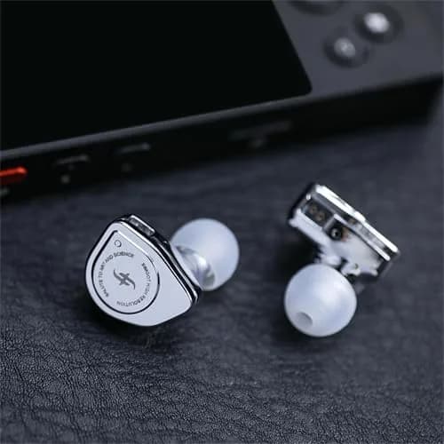 Linsoul SIMGOT EW200 In-Ear Earphones with 10mm SCP Diaphragm Dynamic Driver, 16Ω Impedance, 126dB Sensitivity | Silver Metal Body, Detachable 0.78mm 2-pin Silver-Plated OFC Cable thumbnail 2