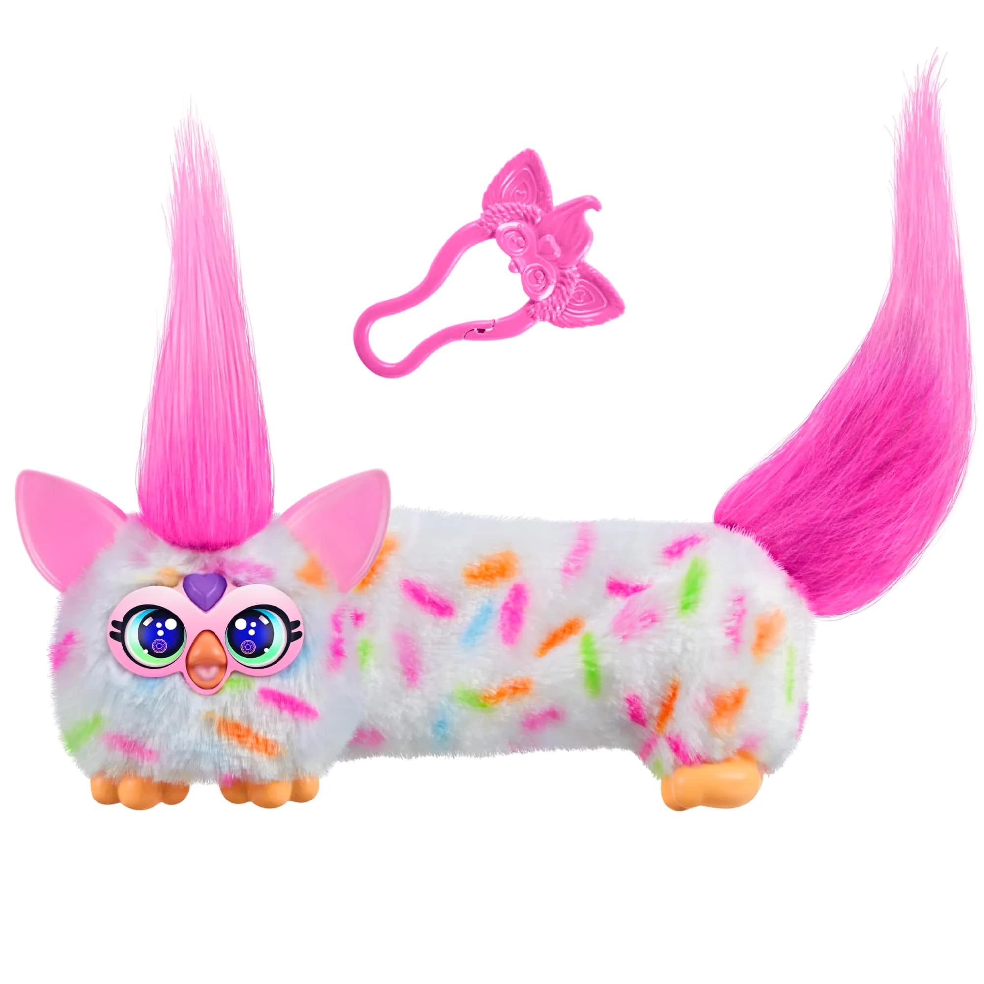 Furby DJ Furblets Berry-Cup-Cake Mini Electronic Plush Toy | ASTM-Tested Toy Figure