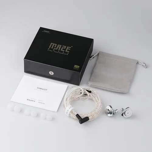 Linsoul SIMGOT EW200 In-Ear Earphones with 10mm SCP Diaphragm Dynamic Driver, Silver | 10mm Dynamic Driver, 16Ω Impedance, 126dB Sensitivity thumbnail 6