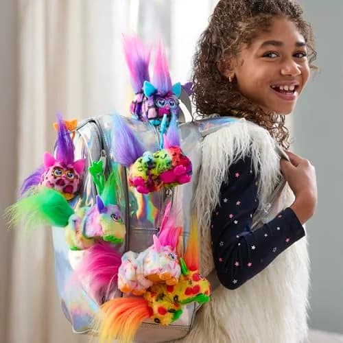 Furby DJ Furblets Kitt-Ee-Luv Mini Electronic Plush Toy 11.4cm (4.49 inches) | Interactive Music & Furbish Sounds thumbnail 5