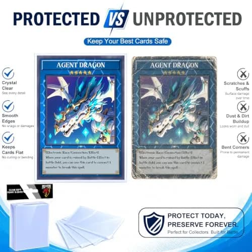 Kitoyz 3000 Count Card Sleeves & Top Loaders | Bulk Value for Large Collections thumbnail 3