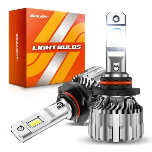 SEALIGHT 9005/HB3 LED Fog Light Bulbs 70000LM Cool White 6500K (2-Pack) | 70,000-Hour Lifespan thumbnail 1