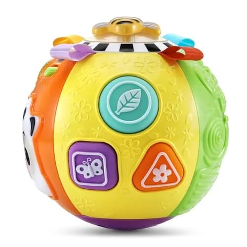 VTech Baby On-the-Moove Activity Ball with Textures, Orange 12.7cm (5") | Motion-Activated Crawl Encouragement thumbnail 4