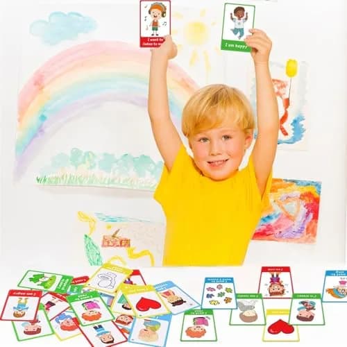 ZOIIWA Autism My Behaviour Communication Cards 90PCS | Visual Aid Language Learning Cue Cards for Speech Delay, Special Needs thumbnail 5